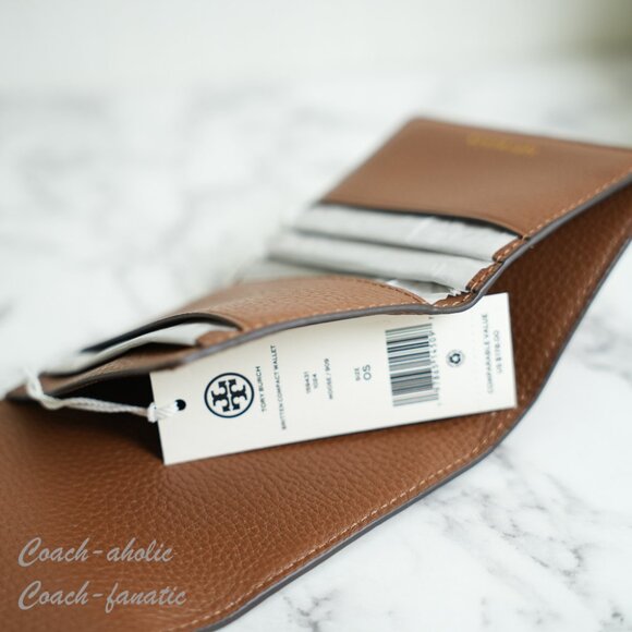 NWT Tory Burch Britten Leather Mini Satchel Crossbody & Wallet in Moose *SET* - Picture 15 of 15